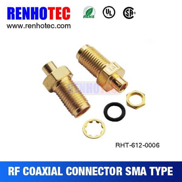SMA Jack Quick Crimp Cable Coaxial Tube Connector for RG316
